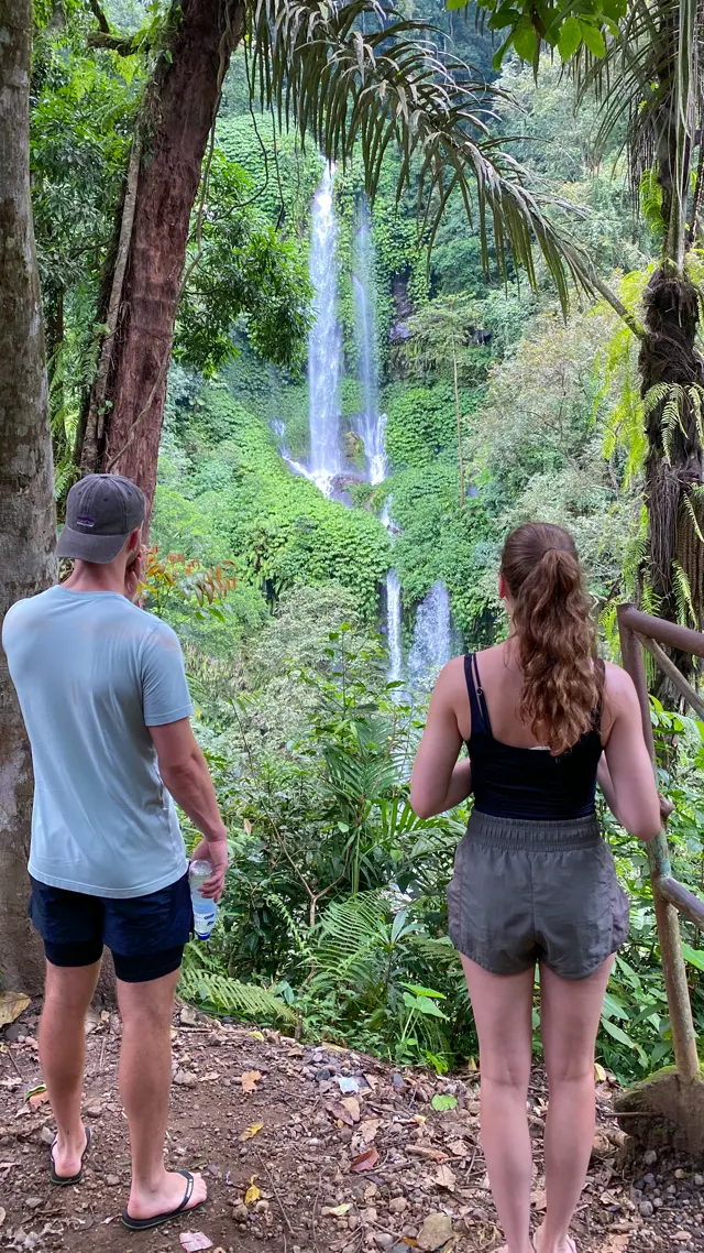 Waterfall visit — Lombok
